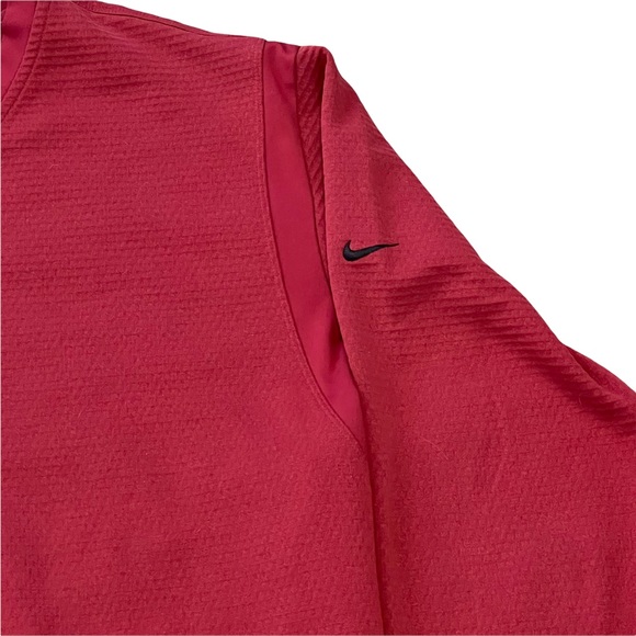 Nike Golf Therma-Fit Fleece Pullover Sweater XL Dark Red - Picture 5 of 6